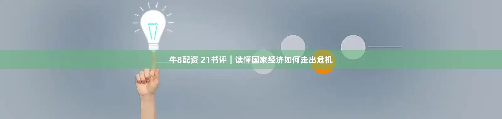 牛8配资 21书评︱读懂国家经济如何走出危机
