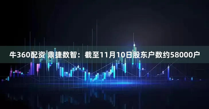 牛360配资 鼎捷数智：截至11月10日股东户数约58000户
